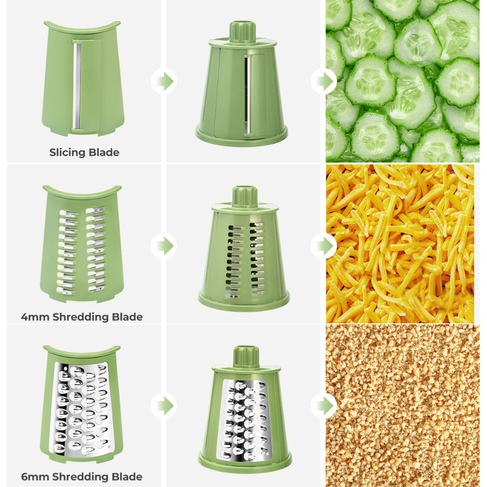 5-Blade Rotary Cheese Grater